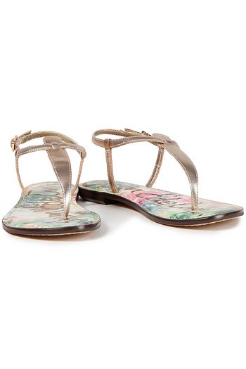 SAM EDELMAN Gigi metallic leather sandals