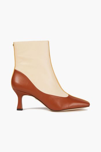 SAM EDELMAN Color-block leather ankle boots