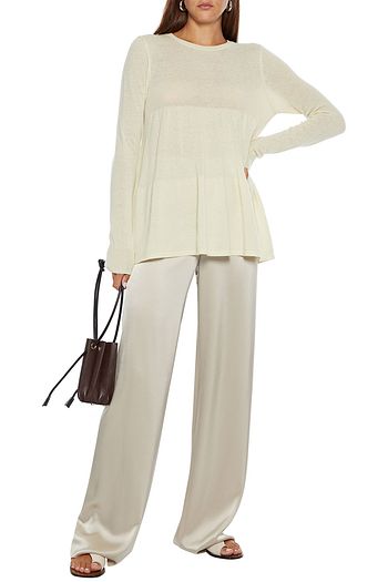 AUTUMN CASHMERE Tiered cashmere sweater