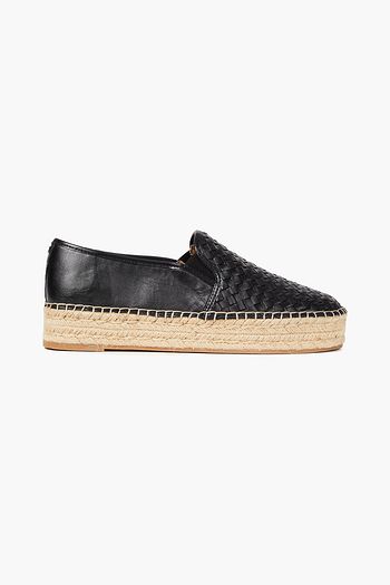SAM EDELMAN Leather platform espadrilles