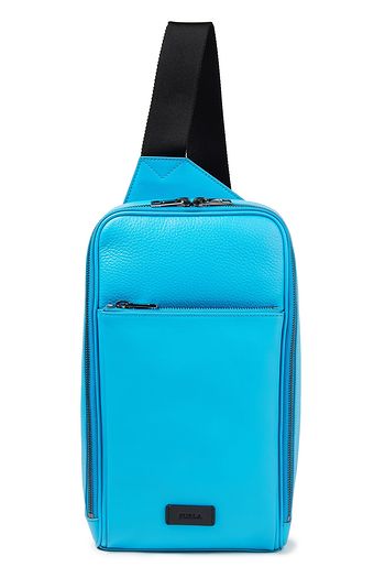 FURLA Ulisse pebbled-leather backpack