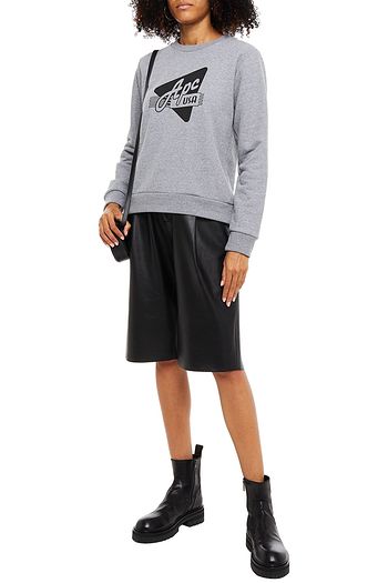 A.P.C. Printed French cotton-blend terry sweatshirt