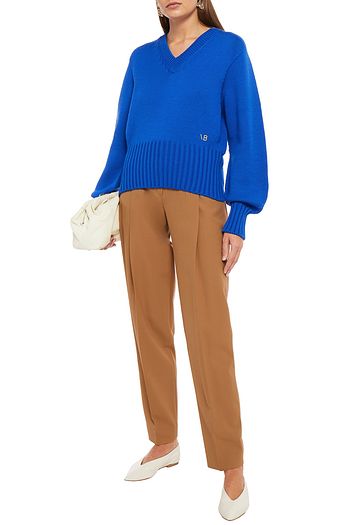 VICTORIA, VICTORIA BECKHAM Twill tapered pants