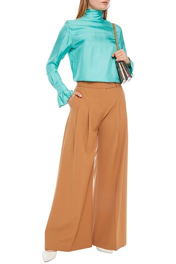 VICTORIA, VICTORIA BECKHAM Silk-twill blouse