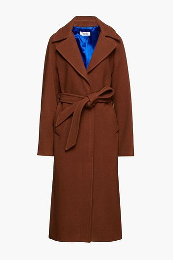 VICTORIA, VICTORIA BECKHAM Belted wool-blend felt coat