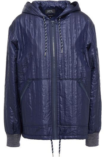 A.P.C. Quilted shell hooded jacket