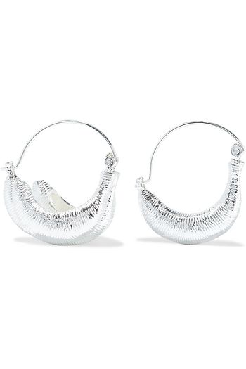 REJINA PYO Vera silver-plated hoop earrings