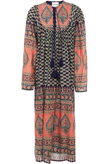 ANTIK BATIK Madou quilted printed cotton-voile midi dress