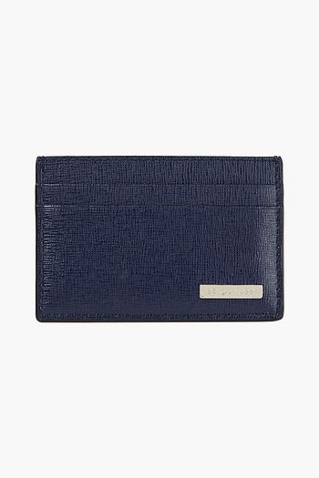 SERGIO ROSSI Textured-leather cardholder