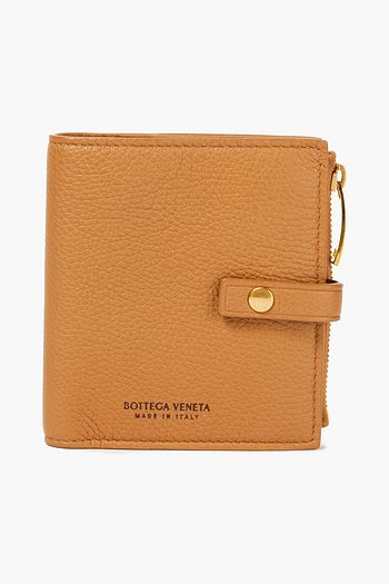 BOTTEGA VENETA Pebbled-leather wallet