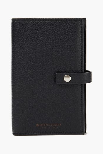 BOTTEGA VENETA Pebbled-leather wallet