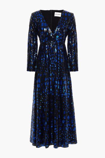 ANTIK BATIK Bagoo gathered sequined tulle midi dress