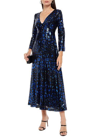 ANTIK BATIK Bagoo gathered sequined tulle midi dress