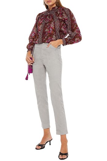 ANTIK BATIK Foly cotton-corduroy slim-leg pants