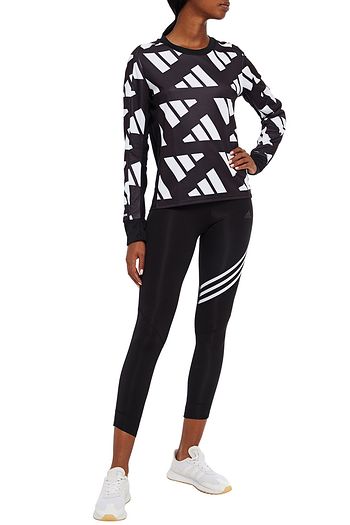 ADIDAS Printed stretch sweatshirt