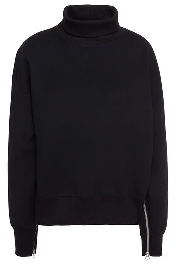 RAG & BONE Zip-detailed jersey sweatshirt