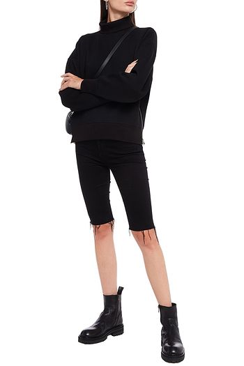 RAG & BONE Zip-detailed jersey sweatshirt