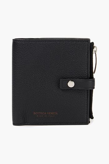 BOTTEGA VENETA Pebbled-leather wallet