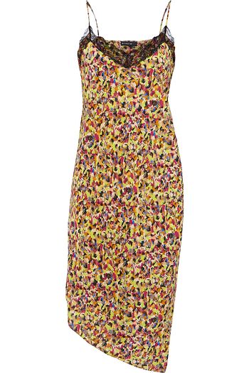 ETRO Lace-trimmed printed silk crepe de chine tunic