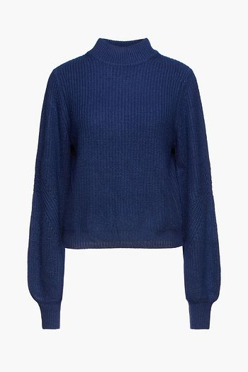 AUTUMN CASHMERE Ribbed-knit turtleneck sweater