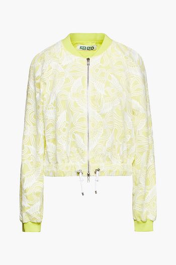 KENZO Embroidered organza bomber jacket