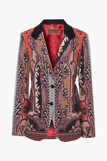 ETRO Printed wool-blend blazer