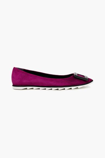 ROGER VIVIER Gommette suede ballet flats