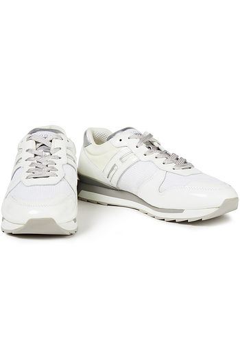 HOGAN Sneakers aus Lacklederimitat und Shell mit Pailletten