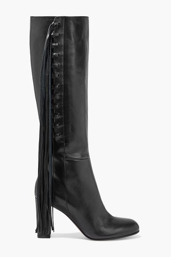 ETRO Fringed leather knee boots