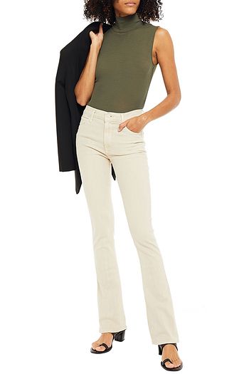 MOTHER High-rise slim-leg jeans
