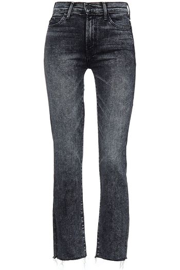 MOTHER The Rascal Ankle Fray mid-rise straight-leg jeans