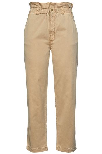MOTHER Cropped high-rise straight-leg jeans