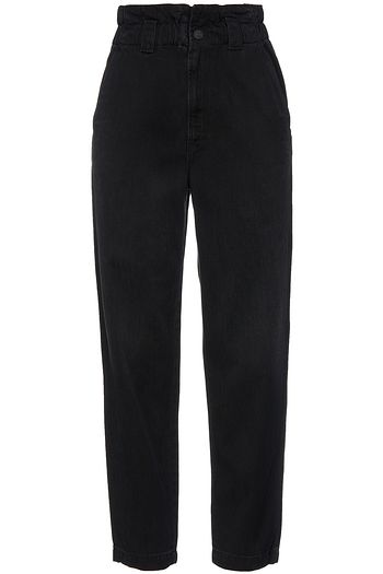 MOTHER Cropped high-rise straight-leg jeans