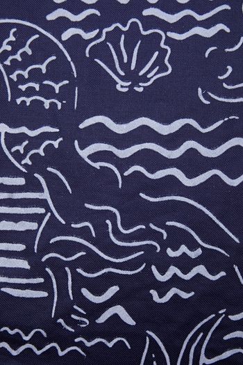 KENZO Flocked modal and silk-blend scarf
