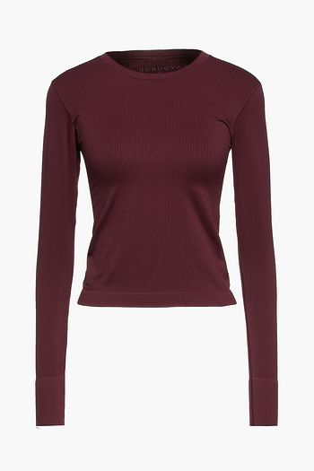 CORDOVA Ribbed stretch-jersey top