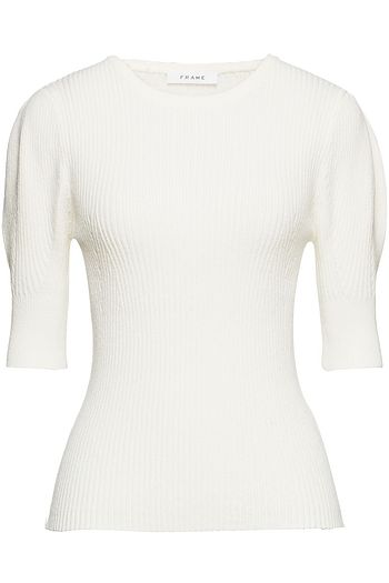 FRAME Ribbed-knit top