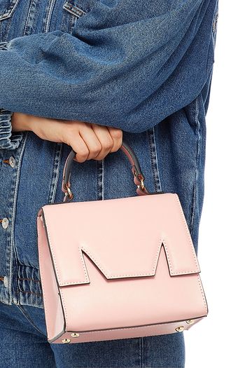 MSGM Textured-leather tote
