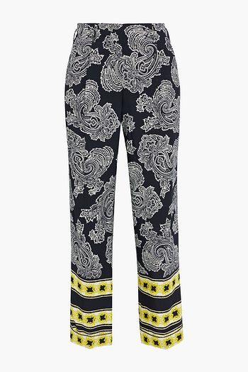 ETRO Printed twill straight-leg pants