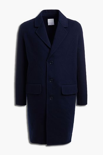 SANDRO Brushed wool-felt coat
