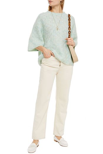 AMERICAN VINTAGE Mélange brushed knitted sweater