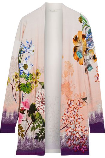 ETRO Floral-print silk-blend cardigan
