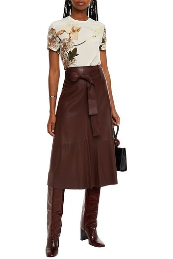 VALENTINO Oberteil aus Seiden-Georgette mit floralem Print