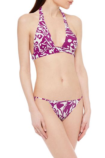ERES Lobster printed halterneck bikini top