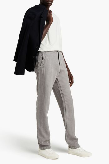 JAMES PERSE Slub linen-twill pants