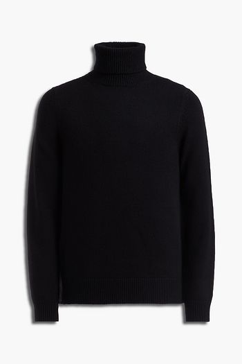 SANDRO Wool, yak and cashmere-blend turtleneck sweater