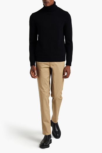 SANDRO Wool, yak and cashmere-blend turtleneck sweater