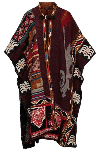 ETRO Cape aus Jacquard aus einer Wollmischung