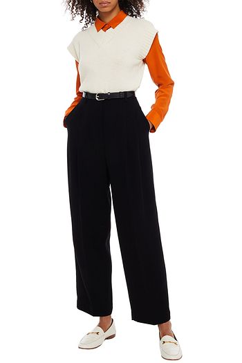 TORY BURCH Karottenhose aus Crêpe mit Falten