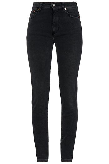 MM6 MAISON MARGIELA Halbhohe Skinny Jeans in Distressed-Optik