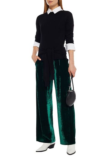 MM6 MAISON MARGIELA Hose mit weitem Bein aus Samt